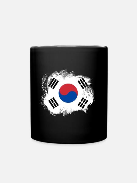 Drapeau de la Corée du Sud - Mug uni - noir