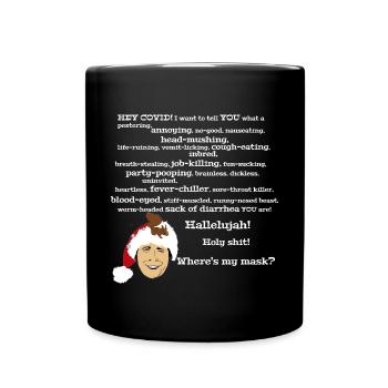 Clark Griswold Coronavirus Rant - Tasse einfarbig - Schwarz - Vorne