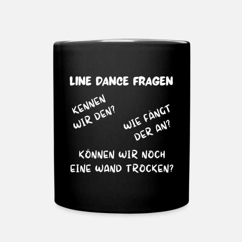 Line Dance: Kennen wir den? Wie fängt der an? - Tasse einfarbig - Schwarz