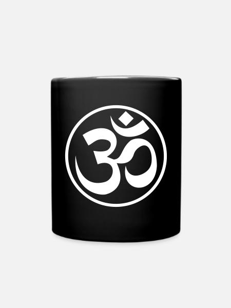 OM Goa Zeichen - Tasse einfarbig - Schwarz
