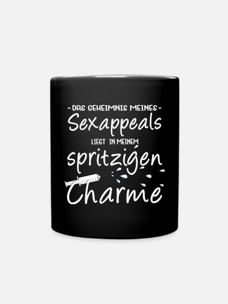 Anästhesie Anästhesist Spritze Geschenk lustig - Tasse einfarbig - Schwarz