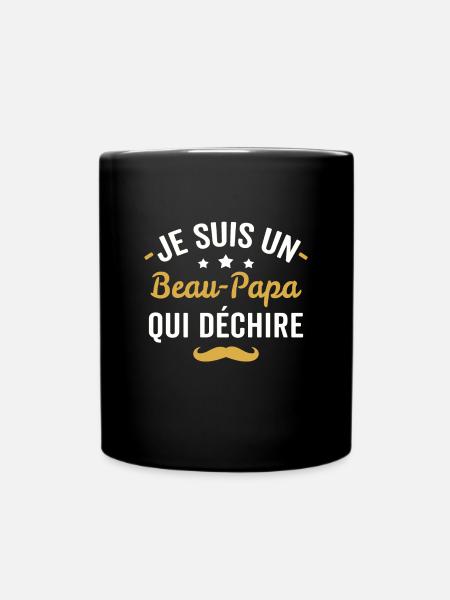 je suis un beau papa qui déchire - Mug uni - noir