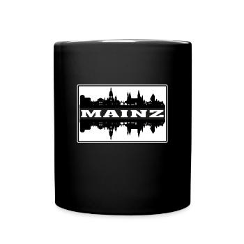 Mainz Deutschland Reise Souvenir Skyline Silhouette - Tasse einfarbig - Schwarz - Vorne