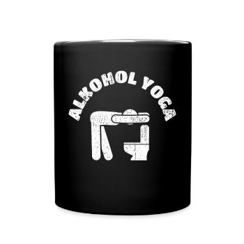 Besaufen Betrinken Rausch Vorglühen Promille Party - Tasse einfarbig - Schwarz - Vorne