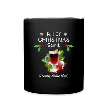 Mulled Wine Funny Christmas Christmas Gift - Full Colour Mug - black - Front