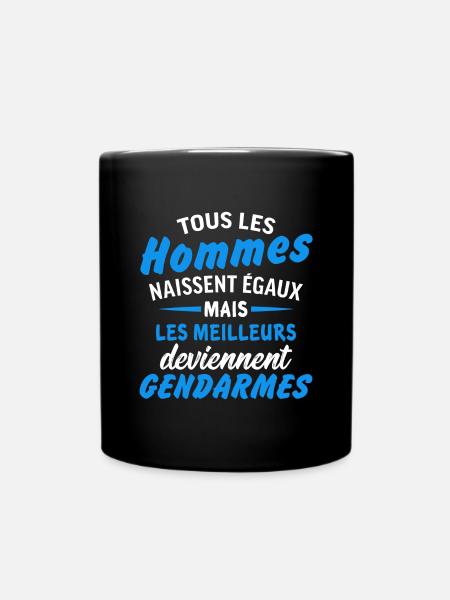meilleurs deviennent gendarmes - Mug uni - noir