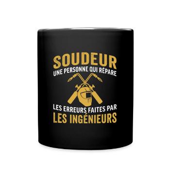 Cadeau pour un soudeur - Mug uni - noir - Devant