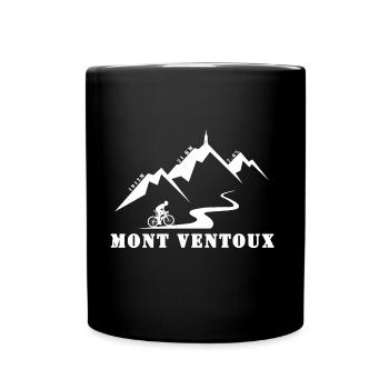 Mont Ventoux - Tasse einfarbig - Schwarz - Vorne