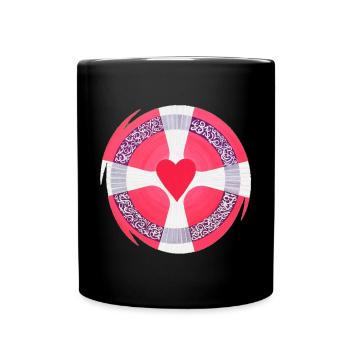 Stargate of heart Clarity Sonja Ariel von Staden - Full Colour Mug - black - Front