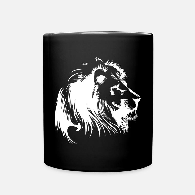 lion - Tasse einfarbig - Schwarz
