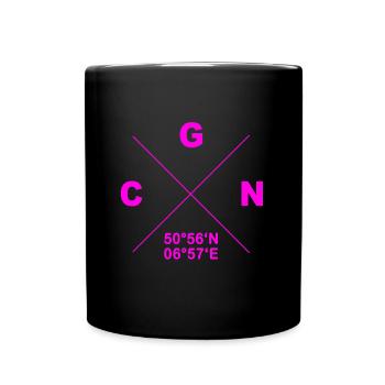 CGN home city coordinates gift cathedral city - Full Colour Mug - black - Front