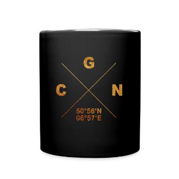 CGN home city coordinates gift cathedral city - Full Colour Mug - black - Front