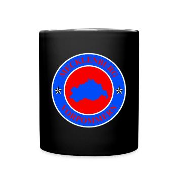 Mecklenburg-Vorpommern Wappen - Tasse einfarbig - Schwarz - Vorne