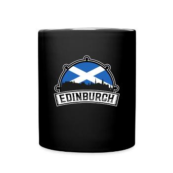 Édimbourg Ecosse Skyline Voyage Souvenir Scottis - Mug uni - noir - Devant