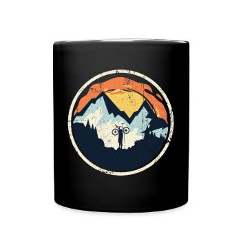 Mountain bike adventure - Full Colour Mug - black - Front