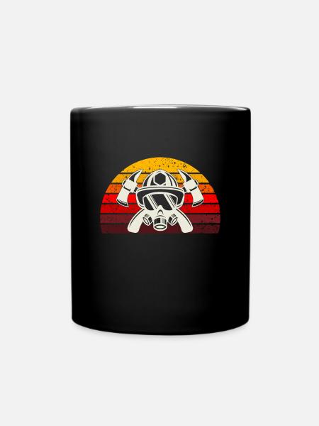 pompier sapeur-pompier - Mug uni - noir