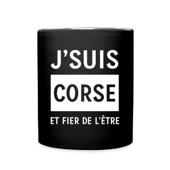 JE SUIS CORSE ET FIER DE L'ETRE - Mug uni - noir - Devant