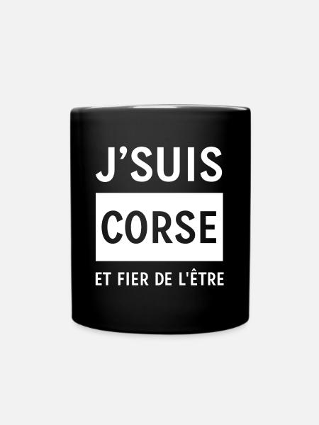JE SUIS CORSE ET FIER DE L'ETRE - Mug uni - noir
