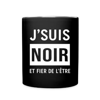JE SUIS NOIR ET FIER DE L'ETRE - Mug uni - noir - Devant
