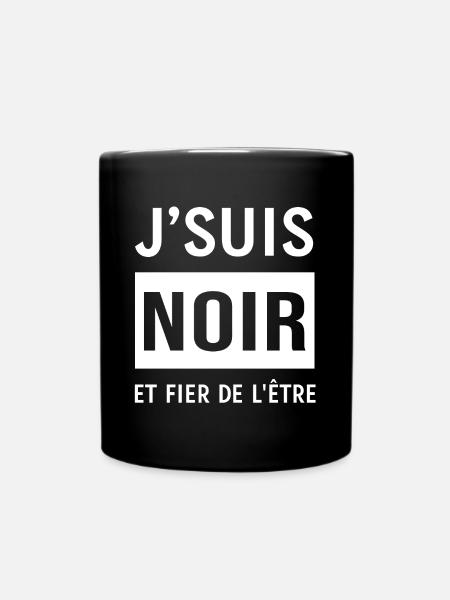JE SUIS NOIR ET FIER DE L'ETRE - Mug uni - noir