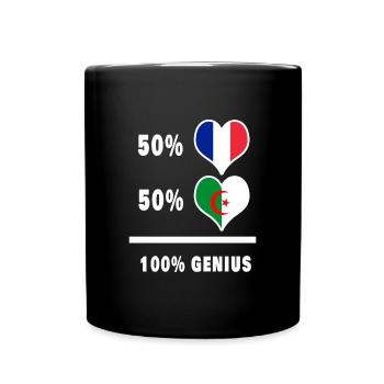 France and Algeria 100% awesome / gift - Full Colour Mug - black - Front