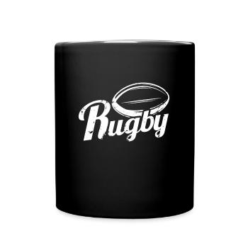 rugby cadeau sport rugby - Mug uni - noir - Devant