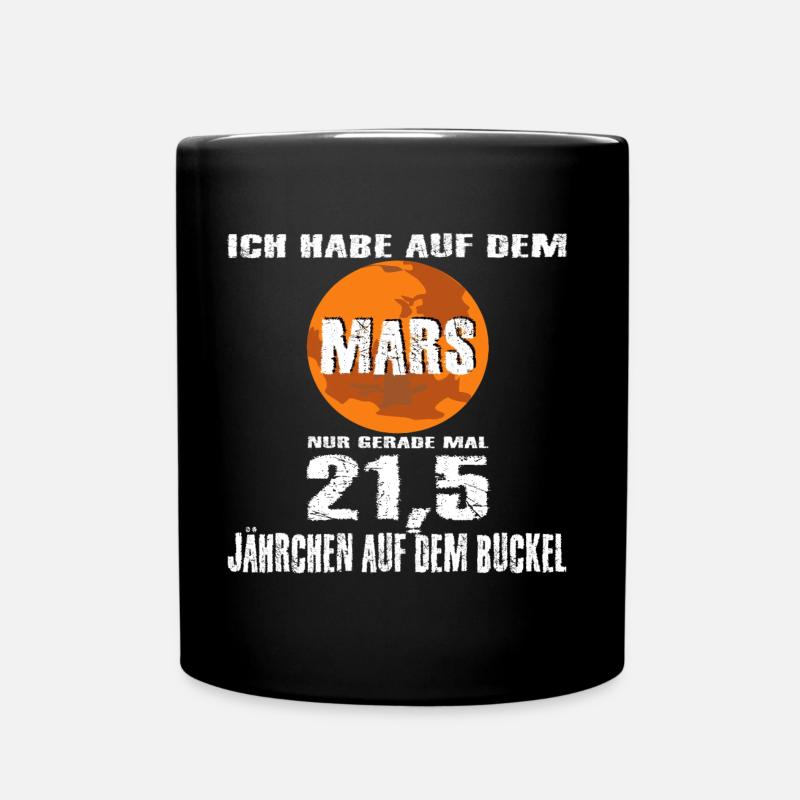 Astrophysiker Geburtstag 50 Mars-Jahre Geschenk - Tasse einfarbig - Schwarz
