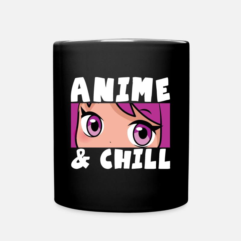 ANIME & CHILL - Tasse einfarbig - Schwarz