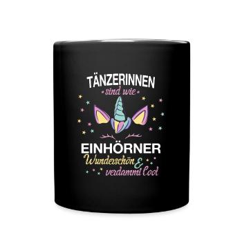 Tanzen Tänzer Tänzerin Spruch Tanzsport Ballett - Tasse einfarbig - Schwarz - Vorne