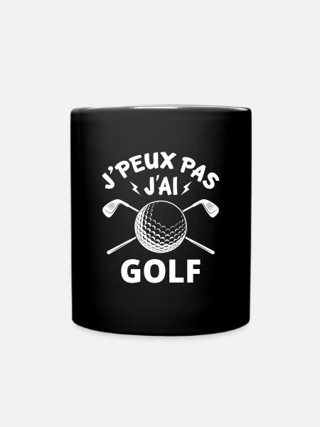 j'peux pas j'ai golf cadeau golfeur - Mug uni - noir