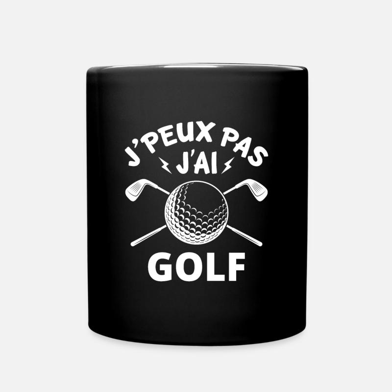 j'peux pas j'ai golf cadeau golfeur - Mug uni - noir