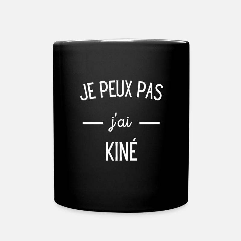 Je peux pas j'ai kiné! - Mug uni - noir