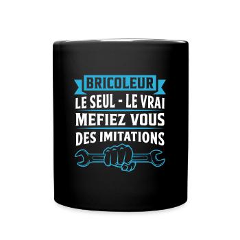 cadeau bricoleur - Mug uni - noir - Devant