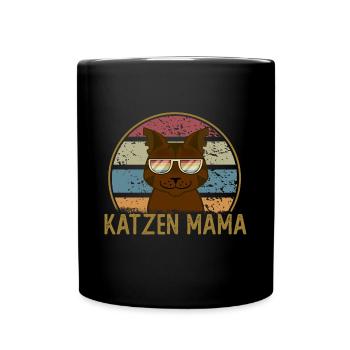 KATZEN MAMA - Tasse einfarbig - Schwarz - Vorne