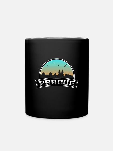 Prague Czechia Skyline Souvenir tchèque - Mug uni - noir