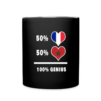 France and Morocco 100% awesome / gift - Full Colour Mug - black - Front