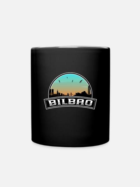 Bilbao Spanien Skyline Spanisches Souvenir - Tasse einfarbig - Schwarz