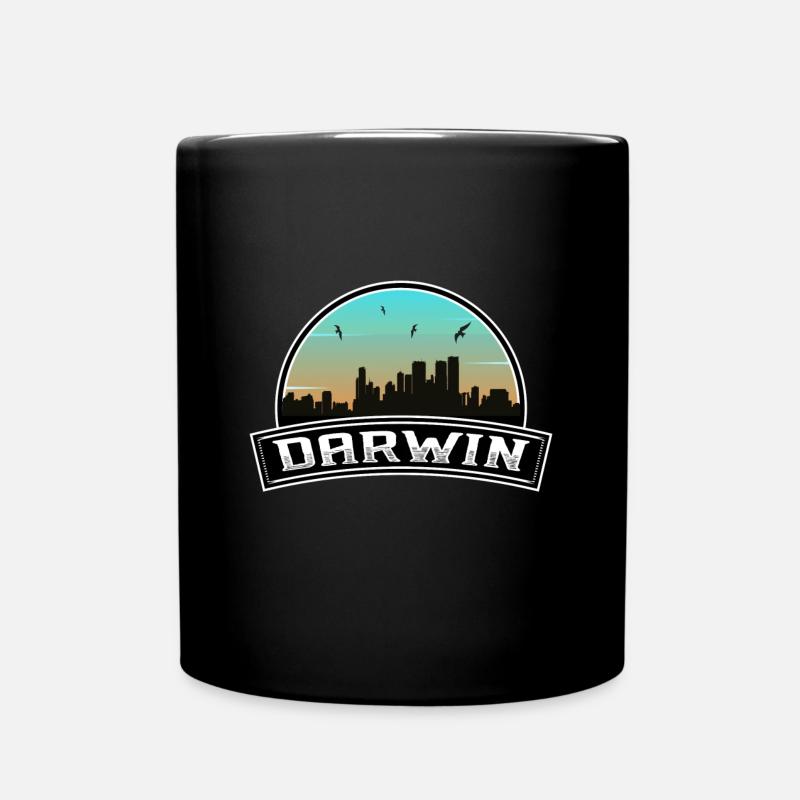 Darwin Australie Skyline Souvenir australien - Mug uni - noir