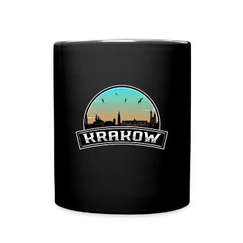 Cracovie Pologne Skyline Souvenir Polonais - Mug uni - noir - Devant