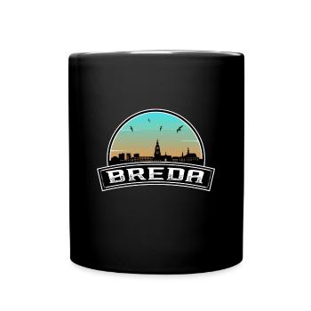 Breda Niederlande Skyline Dutch Souvenir - Tasse einfarbig - Schwarz - Vorne
