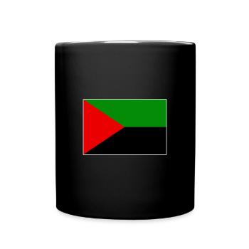 Drapeau de la Martinique rouge vert noir - Mug uni - noir - Devant