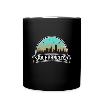 San Francisco Californie Usa Skyline Souvenir - Mug uni - noir - Devant