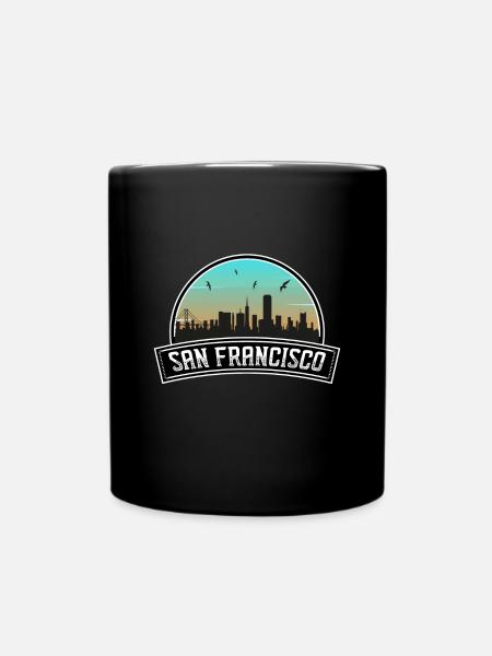 San Francisco Californie Usa Skyline Souvenir - Mug uni - noir