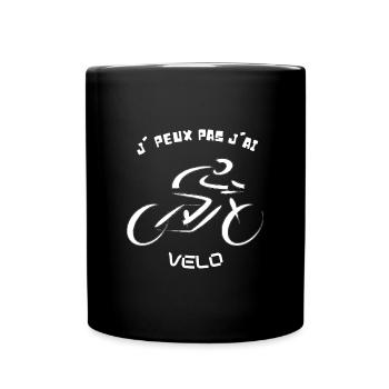 Vélo Nuit Évasion Courbes Urbaine - Mug uni - noir - Devant