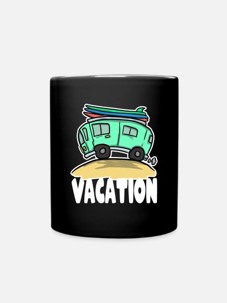 Temps libre voyage de vacances voyage camping - Mug uni - noir