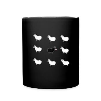 Le mouton noir. - Mug uni - noir - Devant