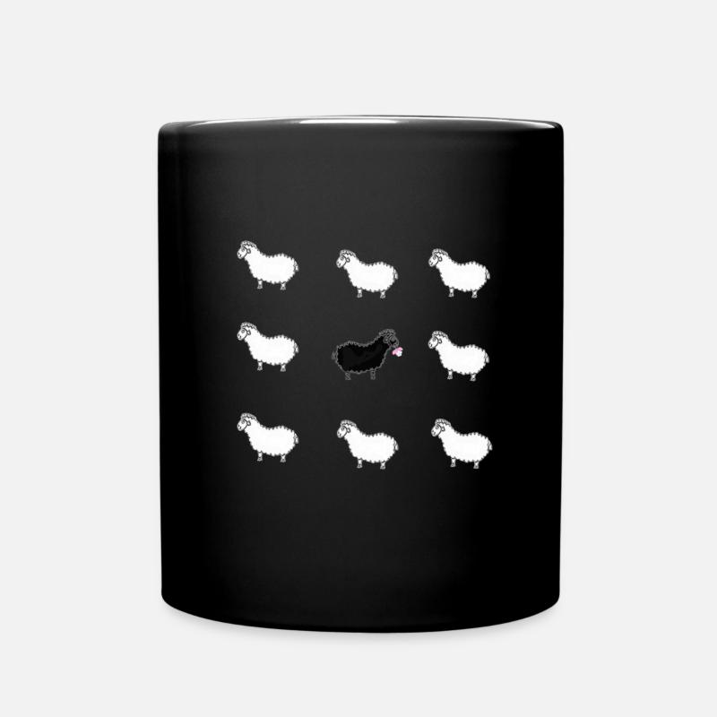 Das Schwarze Schaf. - Tasse einfarbig - Schwarz