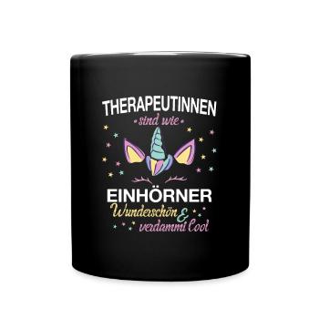Therapeut Physiotherapeut Physio Beruf Spruch - Tasse einfarbig - Schwarz - Vorne