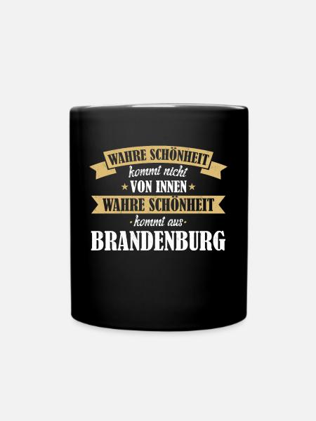 Brandenburg Brandenburger Berlin Heimat Bundesland - Tasse einfarbig - Schwarz