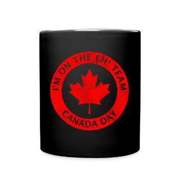 Fête du Canada Je fais partie de la eh Team Canadian Canada - Mug uni - noir - Devant